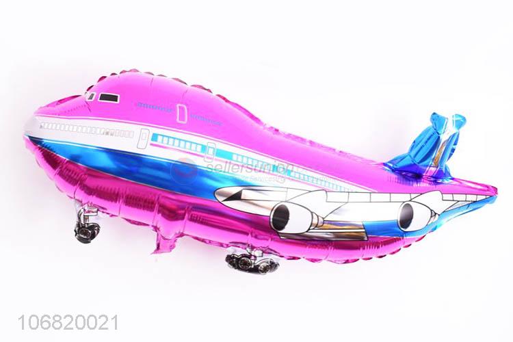 Hot Selling Airplane Shape Colorful Foil Balloon Decorative Balloon