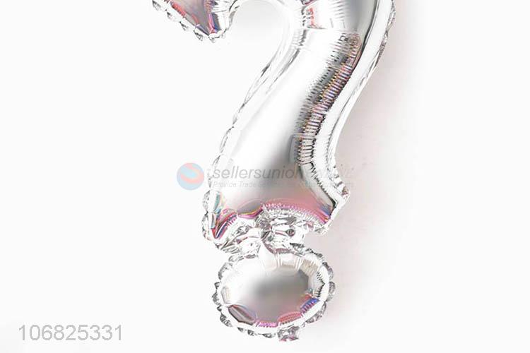 Unique Design Question Mark Shape Foil Balloon For Sale