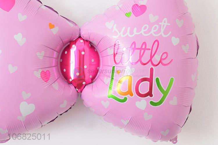 Custom Colorful Bowknot Shape Foil Balloon