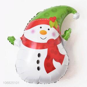 Cute Design Snowman Shape Foil Balloons Cartoon Balloon