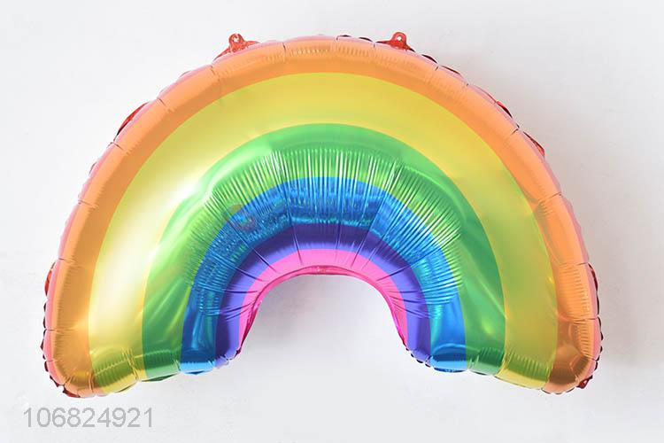 Top Quality Rainbow Shape Foil Balloon Colorful Balloon