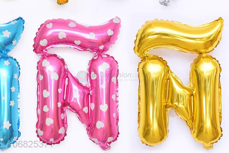 Best Quality Colorful Spanish Alphabet Foil Balloon