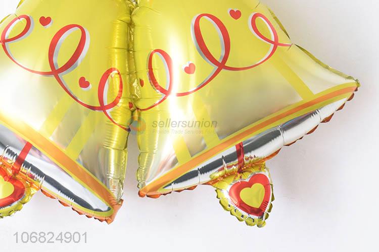 Factory Supply Bell Shape Foil Balloon For Party Decoration