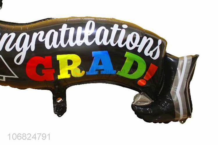 New Design Graduated Banner Decorative Foil Balloons