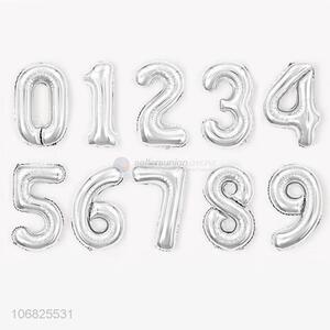 Cute Design Thin Number Foil Balloons For Party Decoration