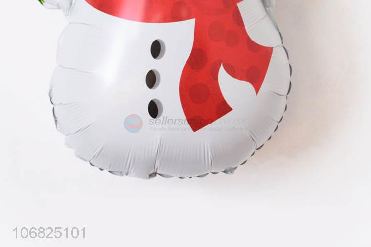 Cute Design Snowman Shape Foil Balloons Cartoon Balloon