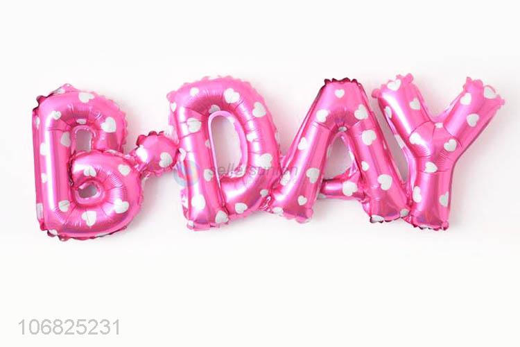 High Quality Letters Decorative Foil Balloon