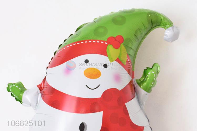 Cute Design Snowman Shape Foil Balloons Cartoon Balloon