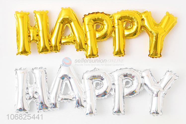 Creative Design Happy Letters Foil Balloon For Sale