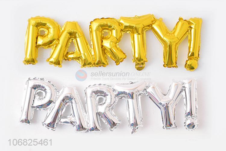 Newest Party Letters Decorative Foil Balloon