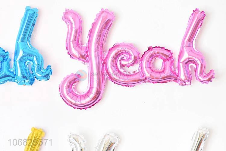 Hot Sale Colorful Conjoined Letters Balloon Cool Foil Balloon