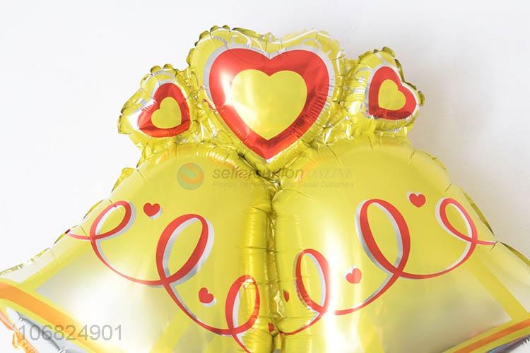 Factory Supply Bell Shape Foil Balloon For Party Decoration