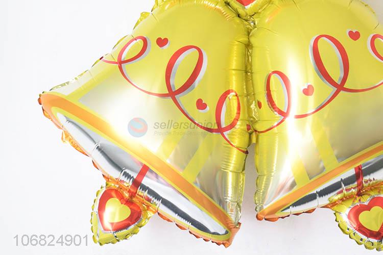 Factory Supply Bell Shape Foil Balloon For Party Decoration