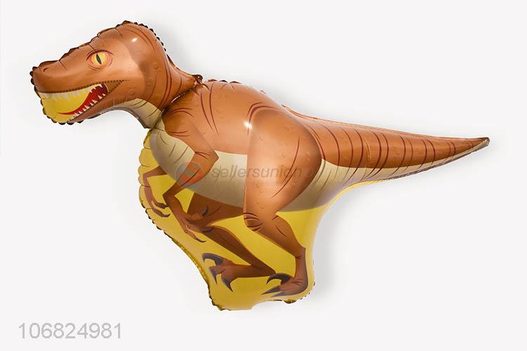 Delicate Design Velociraptor Shape Colorful Foil Balloon