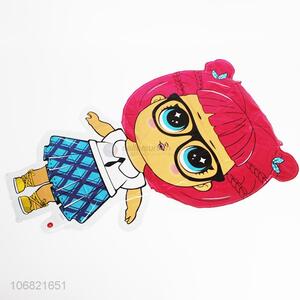 New arrival cute girls shaped cartoon baby party foil balloon