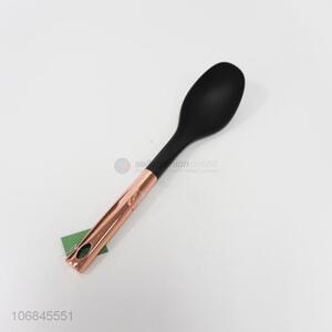 Fashion Style Nylon Meal Spoon With Metal Handle