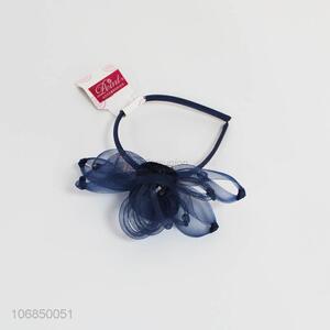 China OEM mesh net flower hair clasp for wedding party