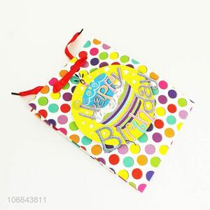 Promotional cheap colorful gift bag for birthday party