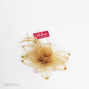 Custom mesh net flower hair clips fashion headwear