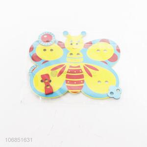 Suitable price children diy cartoon bee wooden sheets