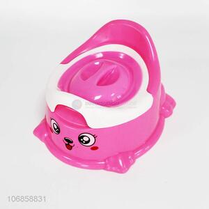 Cartoon Design Colorful Plastic Baby Toilet