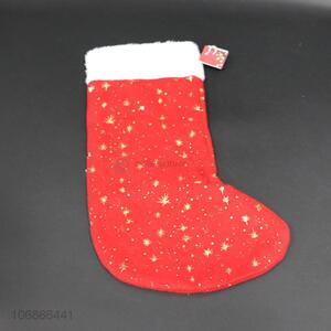Hot selling fashion gold hot stamping Christmas stocking