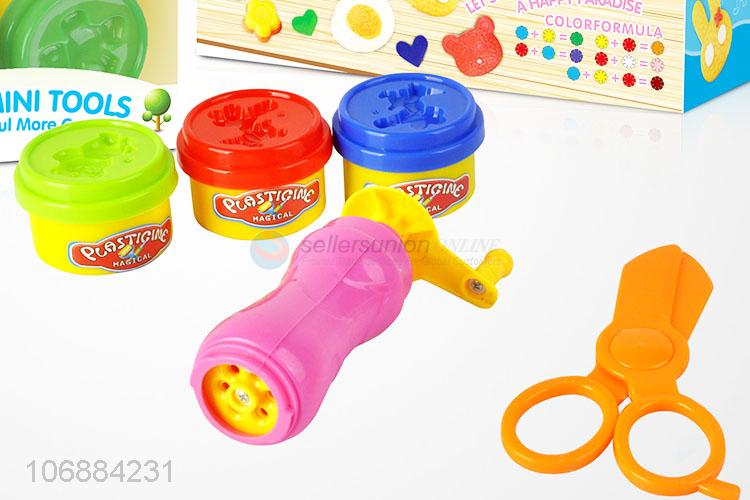 Hot sale educational diy colorful plasticine toy and clay molds kit