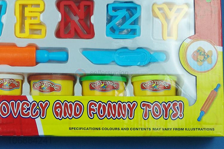 Reasonable price non-toxic kids plasticine modeling clay toys with clay tools