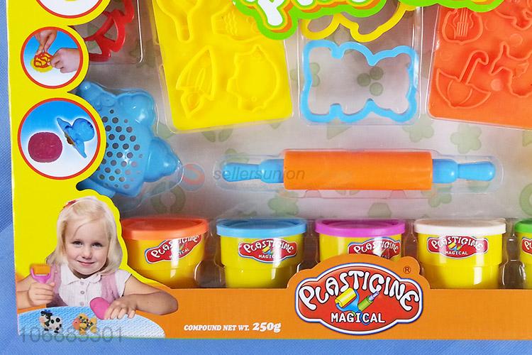 Factory direct sale intelligent colored plasticine play dough molds for children