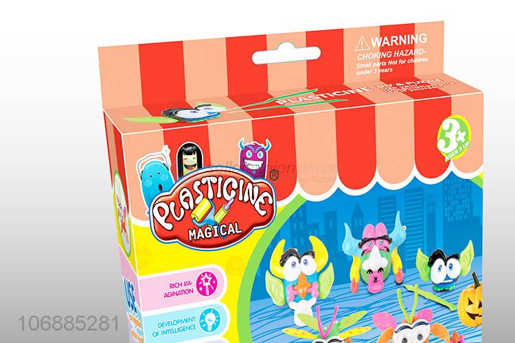 Promotional cheap educational diy colorful plasticine toy and clay molds kit