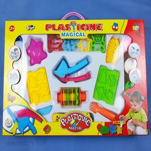 Hot sale educational diy colorful plasticine toy and clay molds kit