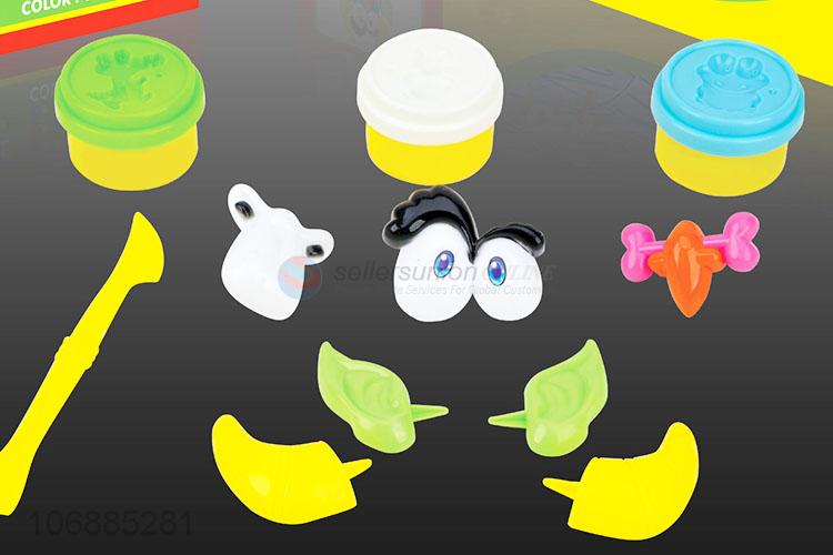 Promotional cheap educational diy colorful plasticine toy and clay molds kit