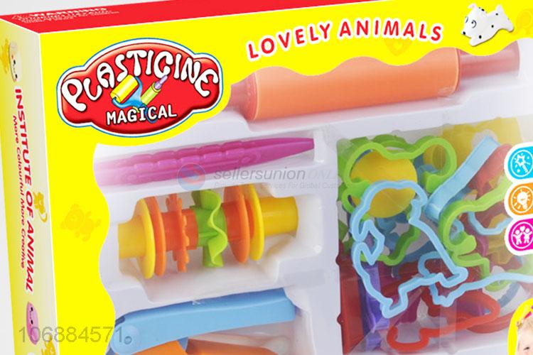 New products intelligent colorful play dough and clay molds for kids