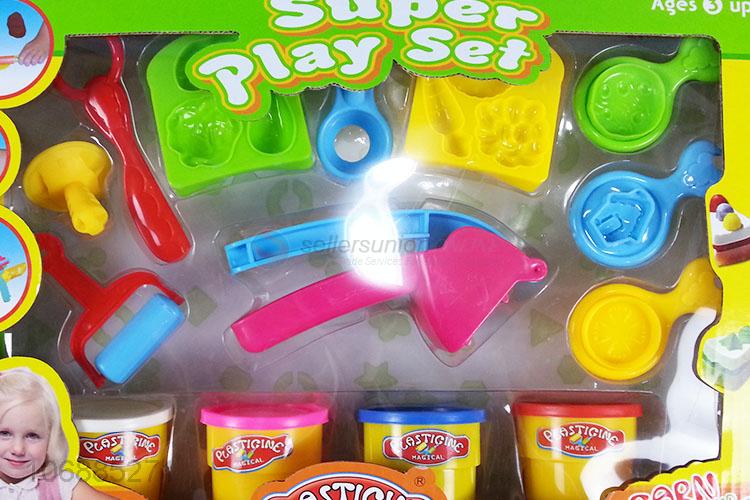 New design intelligent colorful play dough and clay molds for kids