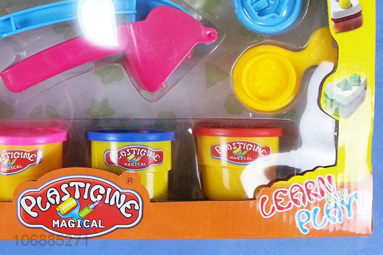 New design intelligent colorful play dough and clay molds for kids