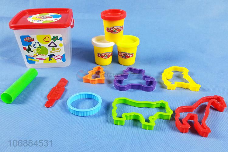 High quality intelligent colored plasticine play dough molds for children