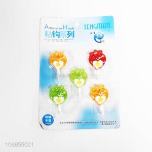 Custom 5 Pieces Sticky Hook Plastic Adhesive Hook