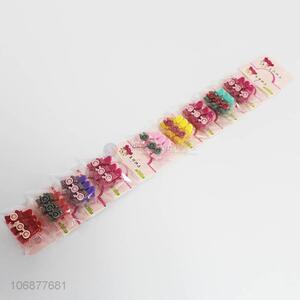 Good quality cartoon bowknot plastic hairpins for children