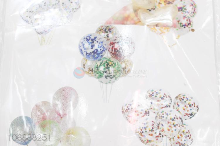 Promotional cheap party decoration latex confetti balloon set