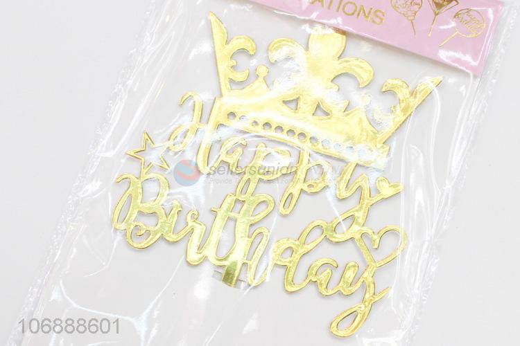 Latest arrival birthday cake decoration laser cut cake toppers