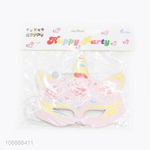 Factory price birthday party supplies paper eye mask for girl