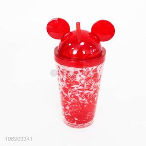 Fashion Style Plastic Ice Cup Cute Water Cup