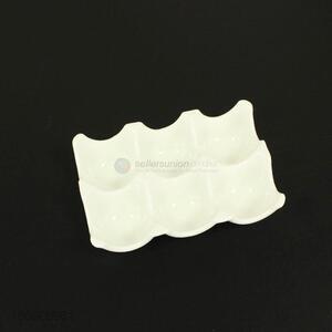 China factory white ceramic egg cup tray white egg holder
