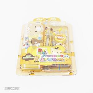 Wholesale hottest kids cartoon stationery set ruler pencil set