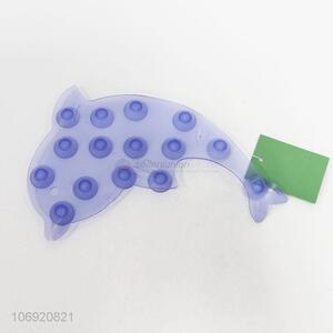 Hot sale dolphin shape anti-slip pvc bath mat wholesale