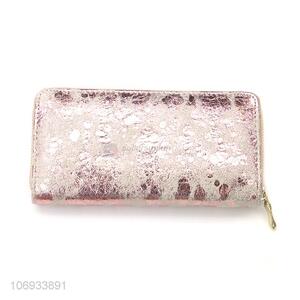 New Fashion Leather Slim Women Wallet Zip Long Lady Wallet