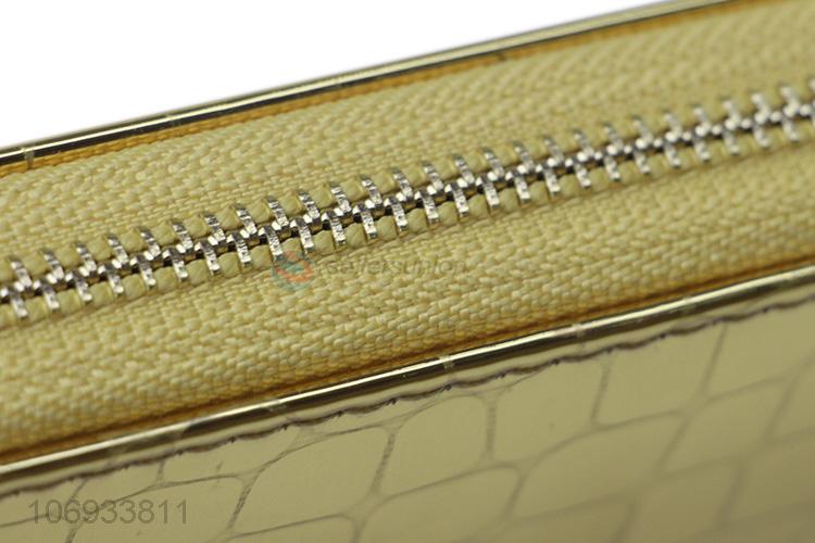 Hot Sale High-Capacity Zip Woman Wallet Pu Leather Long Coin Wallet