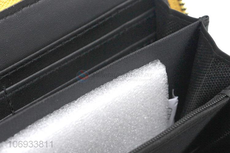 Hot Sale High-Capacity Zip Woman Wallet Pu Leather Long Coin Wallet