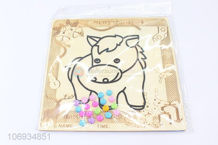Best Sale Animal Pattern Children'S Diy Craft Set Snow Mud Clay Painting Board With Clay