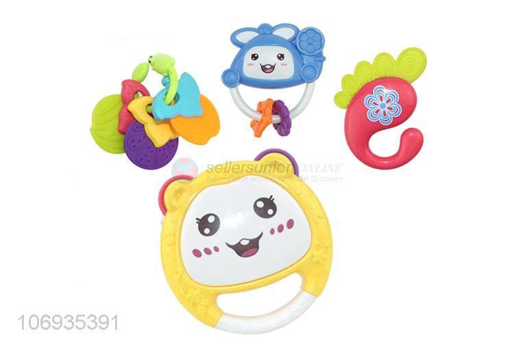 High Quality Baby Toys Plastic Rattle Toy Ring Bell Toys Set